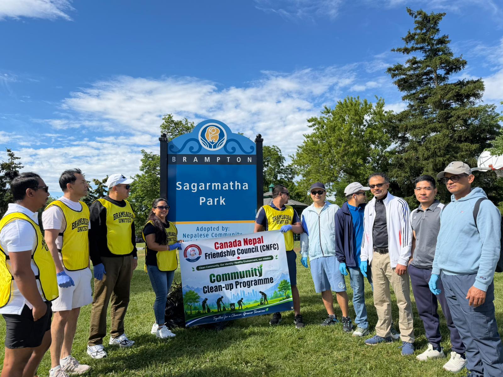 Community Cleaning Program Successfully Held at Sagarmatha Park Brampton, June 20, 2026